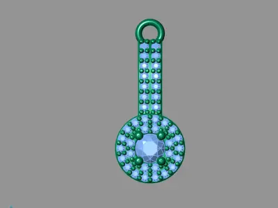 Women Pendants 3DM STL Pendant Renders Details 3D print model 3D print model