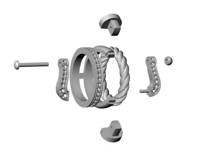 Force Rise Necklace 3D print model