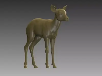 Baby Deer 3D Model 3D print model