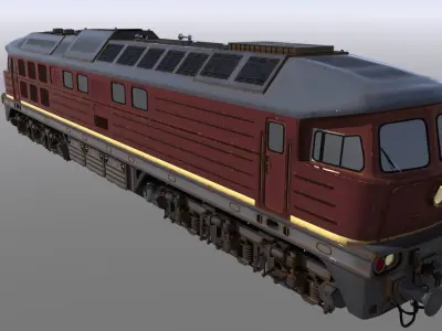 Ludmilla train engine Free 3D model