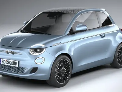 Fiat 500 la Prima 2021 3D model