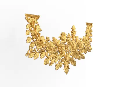 Classic decor ornament carved 58 3D model