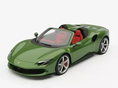 Ferrari 2025 12 Cilindri Spider Concept Low-poly 3D model