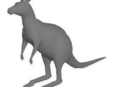 Low Poly Kangaroo Low-poly 3D model