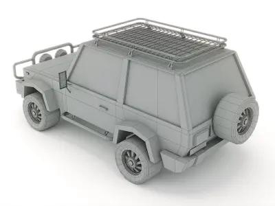 Cartoon SUV 3d model 3D model