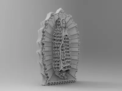medalla virgen  3D print model