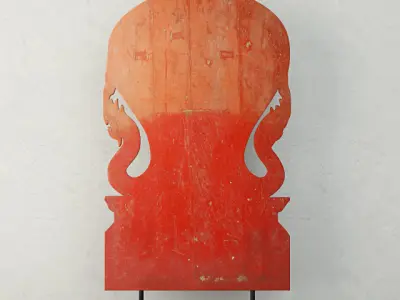 19th Century Thai Wood Carving 6 3D model