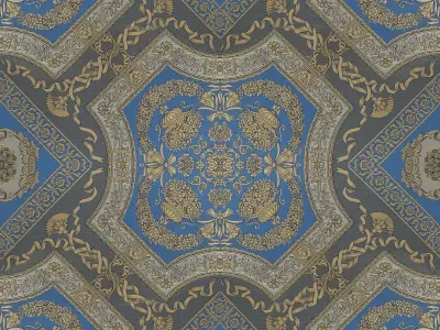 Imperial blue armchair by Modenese 3D model