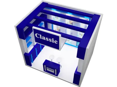 Booth Exhibition Stand a547b 3D model