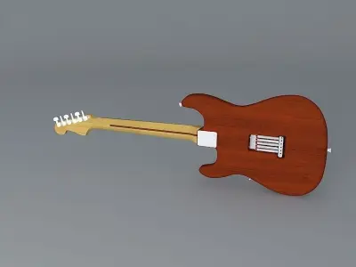 Stevie Ray Vaughans Lenny Model guitar Free 3D model