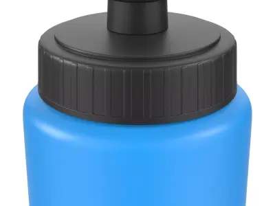 Blue Sports Bottle 2 Low-poly 3D model