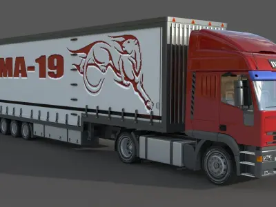  Iveco Eurotech Truck 3D model