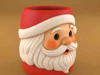 Santa Claus Planter 3D print model