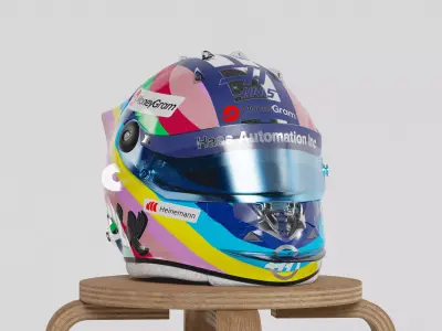 Schuberth SF4 Style Helmet - 3D Model 3D model