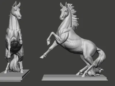 Horse Sculpture 3D print model