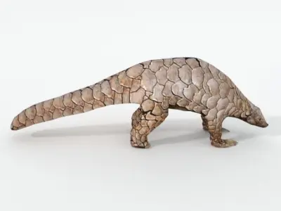 Pangolin Low-poly 3D model