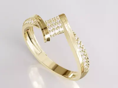 Jewelry Diamond Ring Model RG55 Free 3D print model