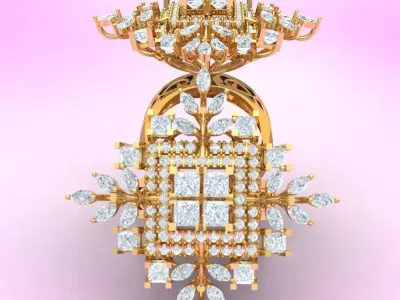 LUXURY Engagement Diamond RING 3D print model