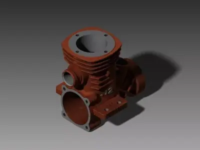 Engine Case Rear 3D print model