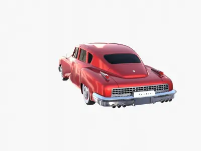 Tucker 48 Red 3D model