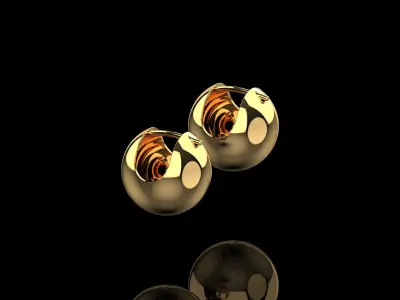 Ball Earrings N196 3D print model