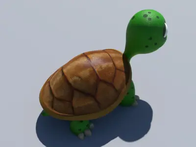 3d cartoon turtle 3D model