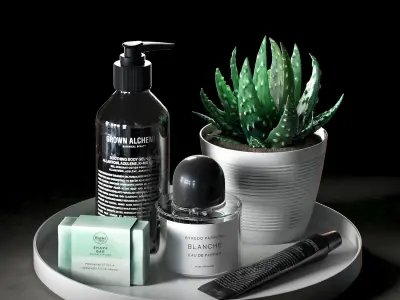 Decorative  sets 001-004 3D Model Collection