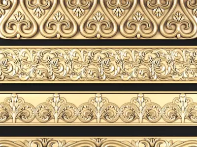 Cornice001 classic 3D model