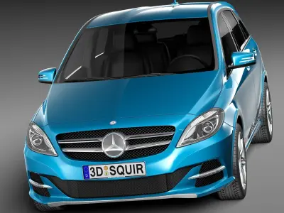 Mercedes-Benz B-class Electric Drive 2015 3D model