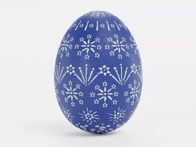 -Easter Egg V2- Low-poly 3D model