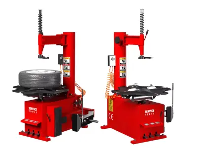 Tire Changer Machine Low-poly 3D model