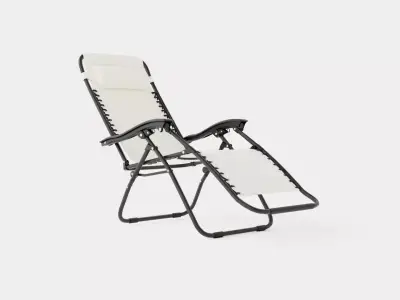 Hannover Relax Chair Grey Low-poly 3D model