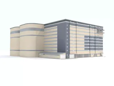 Car parking for 1256 cars of 10 floors  3D model