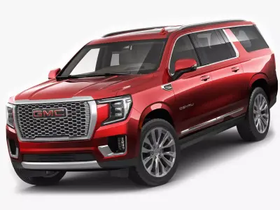 Yukon XL 2021 Denali SUV 3D model