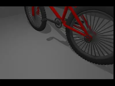 BMX Red Free 3D model
