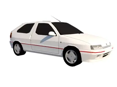 CITROEN ZX VOLCANE 2 0 16V 3 DOORS 1997 Low-poly 3D model