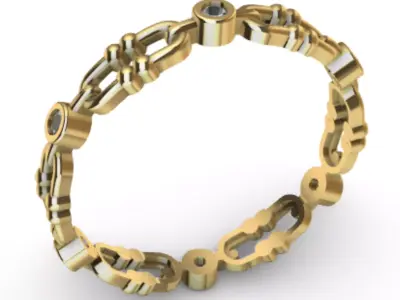 Ring Chain R-001 3D print model