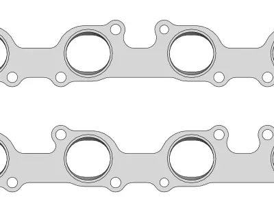 BMW V8 M60 M62 S60 S62 Exhaust Manifold Flange Headers Set 3D print model