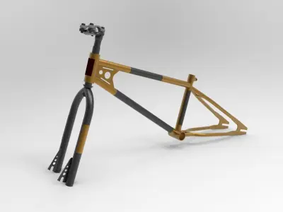 BMX frame bike 3D model