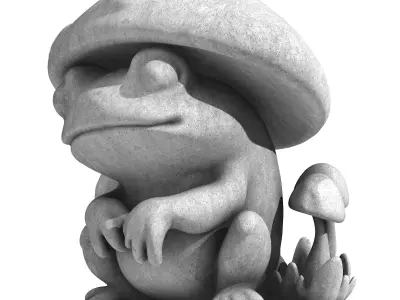 Mushroom Frog 3D print model