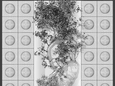 Vertical Garden 02 3D model