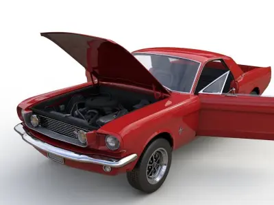 Mustang Mustero 1966 3D model