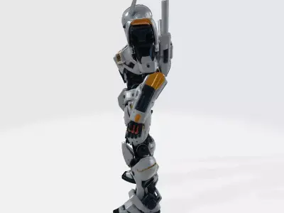 Robot White Colossus 3D print model