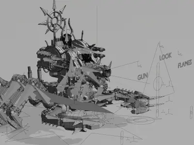 Demon Crab Engine 3D model