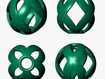 spherical beads 3D print model get