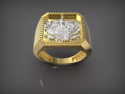 coat of Russian Ring Gerb 3D print model