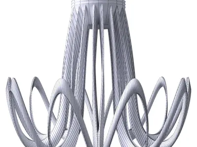 Modern Chandelier 3D model