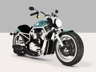Harley Davidson Motorcycle 3D model
