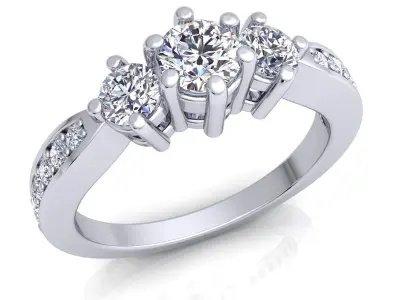 Fancy Luxury Ring  3D print model