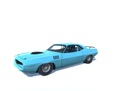 HD Classic Cars 6 Pack Low-poly 3D model